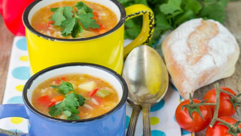 وصفة تحضير شوربة الخضار مع الأرز اللذيذة