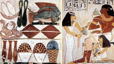 اليكم أشهر المأكولات في زمن الفراعنة