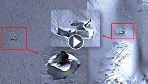 العثور على أجزاء طبق طائر في القطب الجنوبي