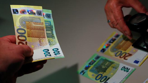 البنك المركزي الأوروبي يقدم: أوراق مالية جديدة من فئة 100 و200 يورو