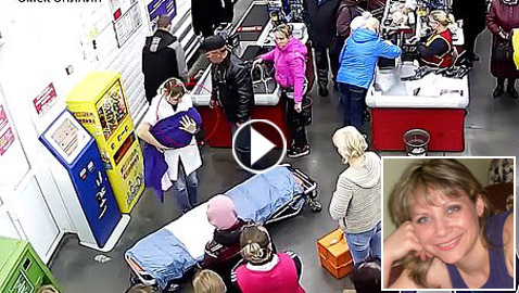 أسرع حادثة ولادة.. سيدة روسية تنجب طفلها في السوبر ماركت! فيديو