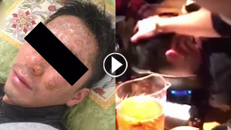 فيديو صادم.. رئيس شركة يابانية يضع وجه موظف داخل وعاء حساء مغلي