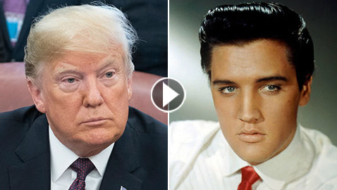 فيديو وصور ترامب: أنا أشبه (إلفيس بريسلي) ولا تتهموني بالنرجسية!