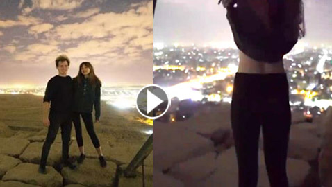 بالفيديو والصور.. دنماركي يثير الغضب بتصويره لقطات إباحية فوق الأهرامات!