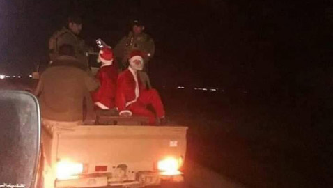 بالصور: لماذا تم اعتقال بابا نويل (سانتل كلوز) في كربلاء العراق؟