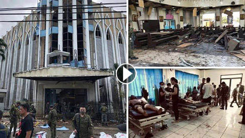 27 قتيلا و83 جريحا بانفجار قنبلتين في كنيسة جنوب الفلبين