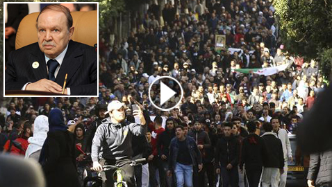 في عيد ميلاده.. عشرات الآلاف في أكبر تظاهرات ضد بوتفليقة