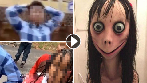 مقلب (مومو) قاسي يدخل الأطفال في نوبة بكاء هستيرية! فيديو