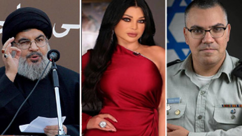 رسالة ساخرة من أدرعي لـ هيفاء وهبي عن نصر الله في عيد ميلادها!