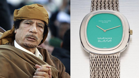 بيع ساعة القذافي في دبي بسعر خيالي