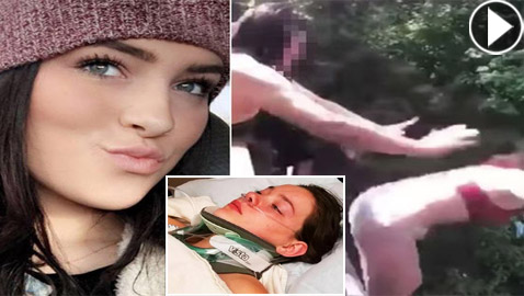 محاكمة أمريكية مازحت صديقتها ودفعتها من جسر مرتفع وكادت قتلها!