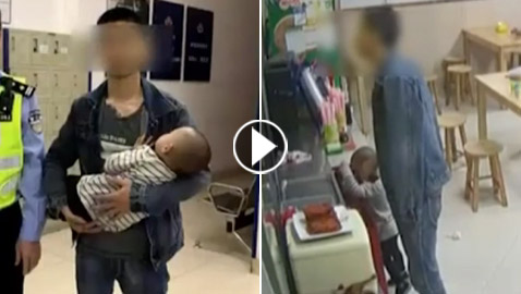  فيديو يفطر القلوب: أب قاسي القلب يرهن طفلته في مطعم بدل دفع الفاتورة!