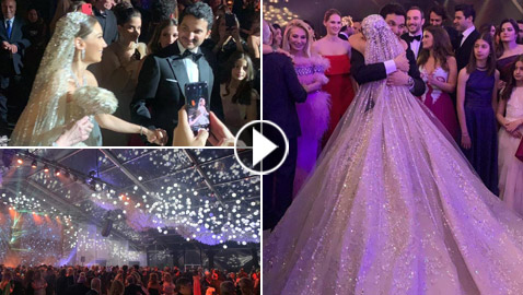 فيديو وصور زفاف ابن مُدير بنك لبنان بـ5 ملايين دولار وفستان العروس أسطوري