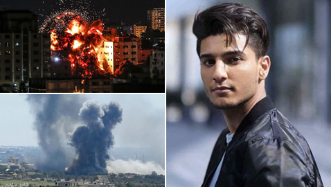محمد عساف يغرد عن قصف غزة .. وأدرعي يرد