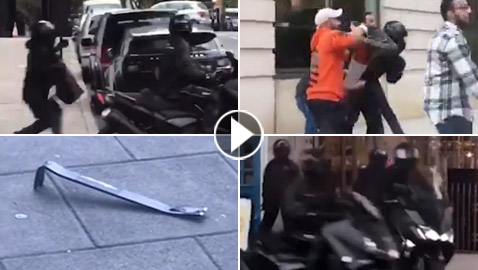 أبطال عرب يتصدون لعصابة مسلحة سرقت محل مجوهرات في لندن! فيديو