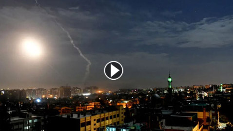 الجيش الإسرائيلي ينشر صورا وفيديو لضرب مواقع سورية بالصواريخ