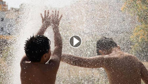 بالفيديو والصور: موجة حر غير مسبوقة في أوروبا