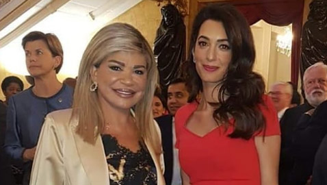 صور الوزيرة مي شدياق مع أمل علم الدين زوجة جورج كلوني.. كيف اجتمعتا؟