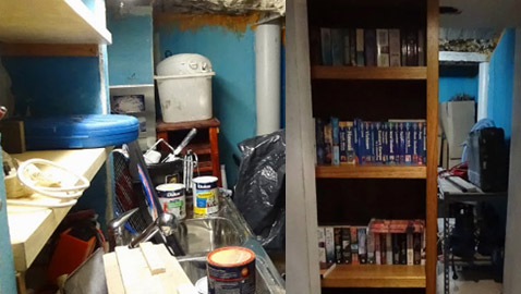 بالصور: مكتبة تخفي خلفها بابا سريا لوكر مخدرات