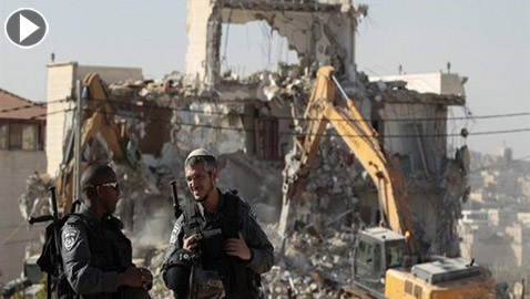بالفيديو والصور: القوات الإسرائيلية تهدم منازل فلسطينية جنوبي القدس