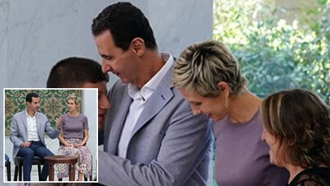 بالصور: أول ظهور لبشار الأسد مع عقيلته أسماء بعد شفائها من السرطان