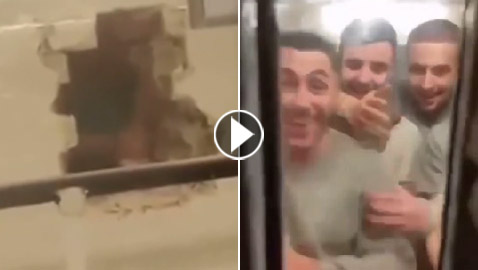 بالفيديو: سجناء يهربون من سجن بريطاني عبر ثقب في الحائط!