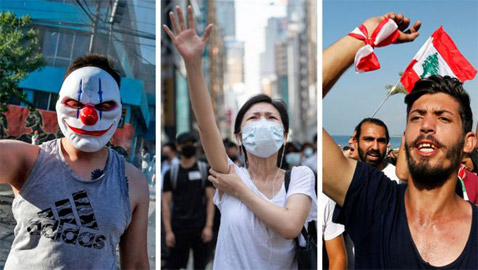 المظاهرات والاحتجاجات في دول العالم: هل بينها قاسم مشترك؟