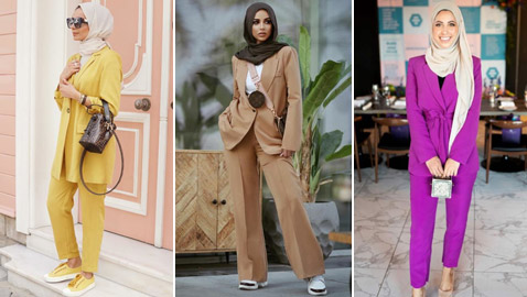 بالصور: بدلات رسمية وأجمل طرق تنسيقها من وحي الفاشينيستا المحجبات