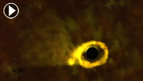 بالفيديو: رصد معركة كونية بين ثقب أسود ضخم ونجم