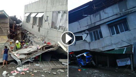 بالفيديو: مشاهد مرعبة لزلزال الفلبين العنيف.. انهيار مباني وحالة ذعر!