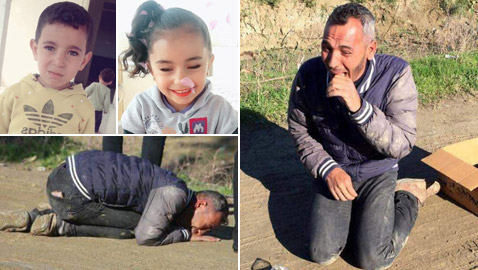 صور تفيض ألما.. لاجئ سوري عائد من دفن طفله فيفجع بمقتل ابنته بقنبلة!