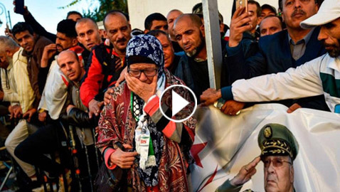 صور وفيديو.. الجزائر تودع قايد صالح 