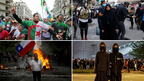 2019.. عام الاحتجاجات ضد الفقر والفساد حول العالم 