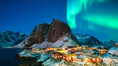 بالصور: ظاهرة الشفق القطبي الطبيعية