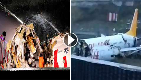 فيديو وصور تحطم طائرة تركية لـ3 أجزاء: مقتل 3 مسافرين وإصابة 179