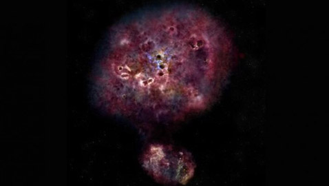 مجرة (وحشية) عملاقة نادرة تحير العلماء بعد وفاتها! صور