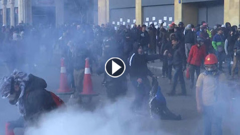 لبنان.. إصابة عشرات المحتجين في 