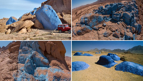 فعل الطبيعة أم الإنسان.. ما حقيقة الصحراء الزرقاء بسيناء مصر؟ صور