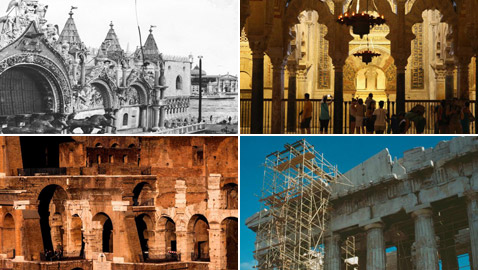 مبان تاريخية أثرية من حول العالم.. شاهدوا كيف تغيرت عبر القرون