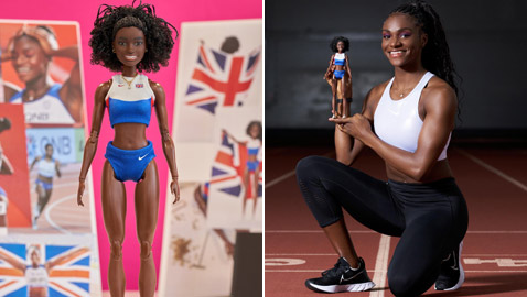 بالصور: شركة باربي تطلق دمية جديدة بشكل أسرع امرأة في بريطانيا