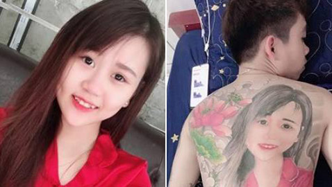 24 ساعة تحت إبرة الوشم.. والسبب محبوبته! صور