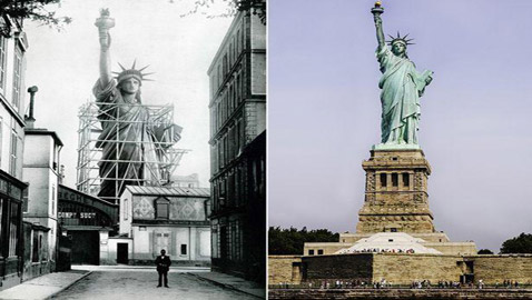 صور لتشييد أكثر المعالم شهرة في العالم