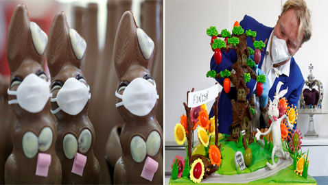 بالصور: هذا ما فعله صانعو الشوكولاتة لحث الناس على البقاء بالمنزل