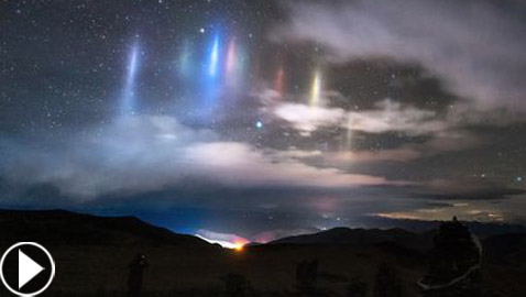 فيديو مدهش: ملائكة نازلين من السماء إلى الأرض في الصين