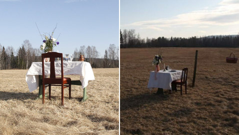 مطعم آمن من كورونا.. يضم كرسيا واحدا وطاولة واحدة وبدون نادل