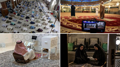 أروع صور للمسلمين حول العالم يتحدون كورونا في رمضان