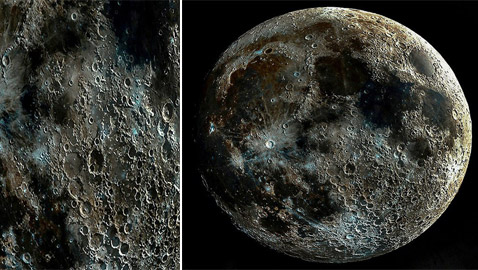 صور مذهلة.. التقاط أوضح صور لفوهات وحفر القمر!