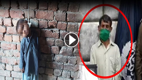 صورة طفل معلق بحبل جثة هامدة ووالده بجانبه.. تثير لغطاً