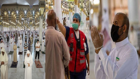 بالصور.. المسجد النبوي يستقبل المصلين 