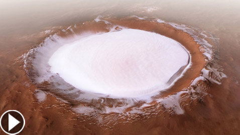 تشبه ثلوج الأرض.. مشاهد فيديو ساحرة من كوكب المريخ